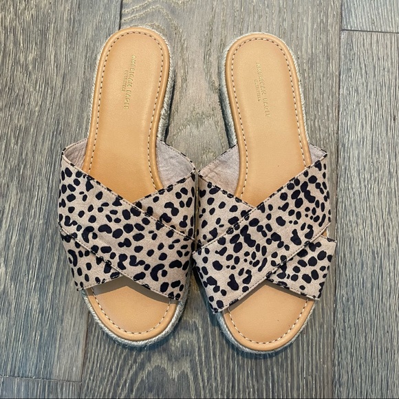 American Eagle Outfitters Shoes - American Eagle Leopard Slide